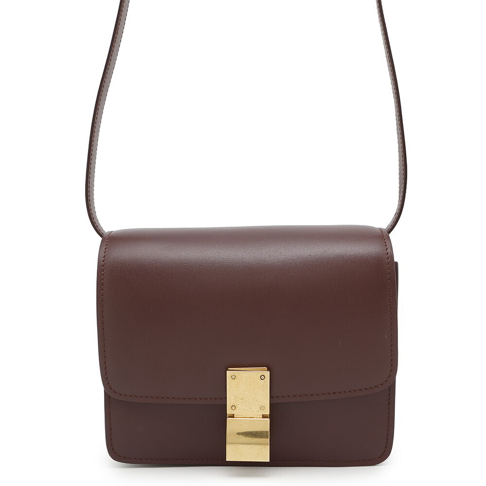 Celine Box Bag Camel Tan Calfskin leather Brown